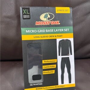 Mossy Oak Black Performance Base Layer size XL